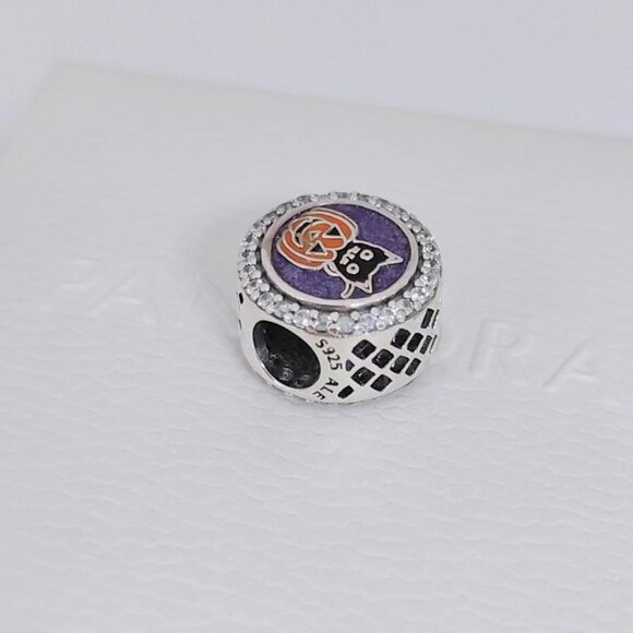 Pandora Halloween Black Cat and Pumpkin Bead GREAT SMOKY MTNS Charm Pendant S925 - Picture 4 of 6